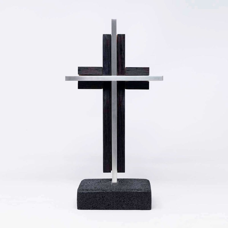 NEW! Hand-Finished, Charred White Oak Wedding Cross - UnityCross