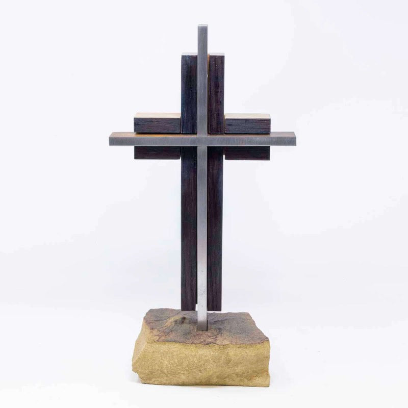 NEW! Hand-Finished, Charred White Oak Wedding Cross - UnityCross