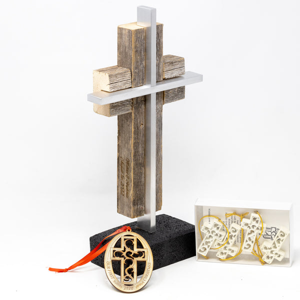 Reclaimed Barnwood & Solid Metal WEDDING VIBE EXCLUSIVE - UnityCross