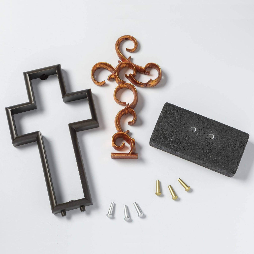 "Timeless" Rubbed Bronze & Copper Leaf - UnityCross