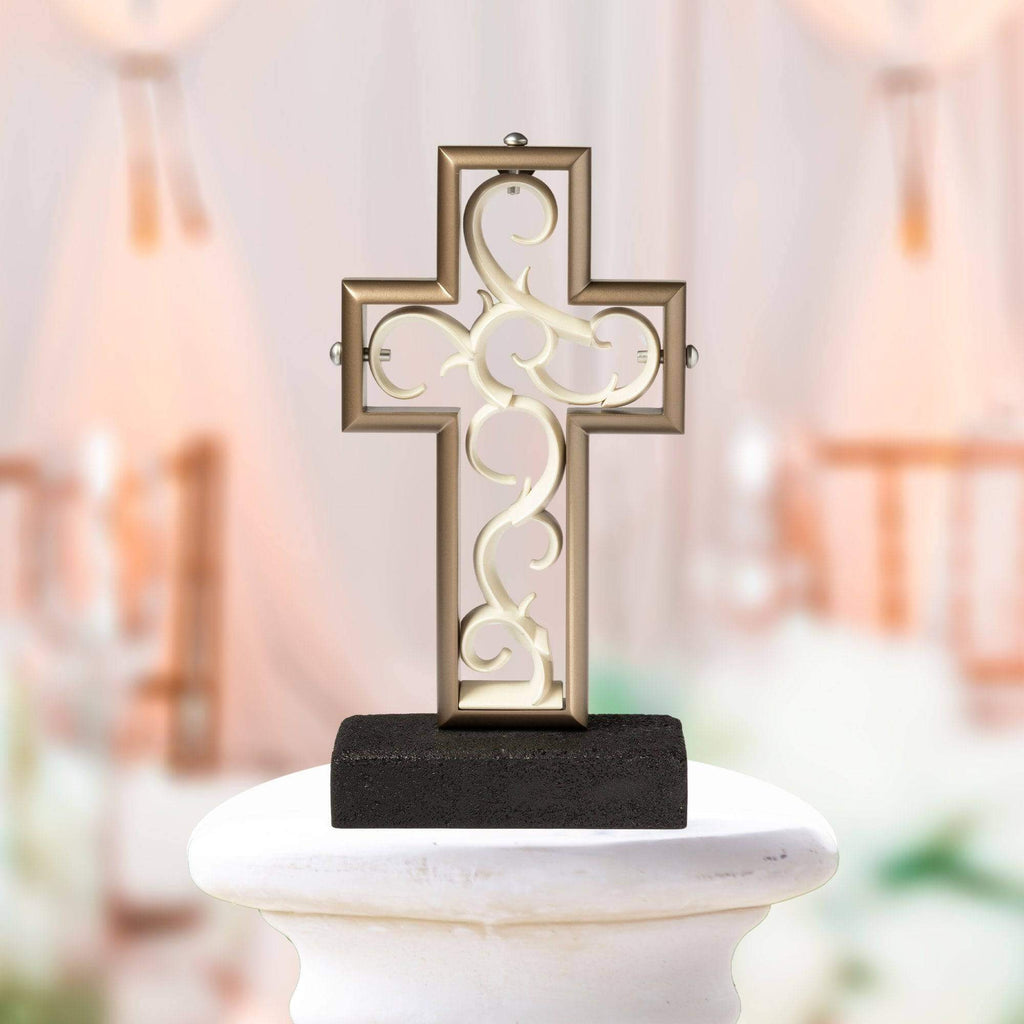 "Timeless" Platinum & Pearlescent White - UnityCross