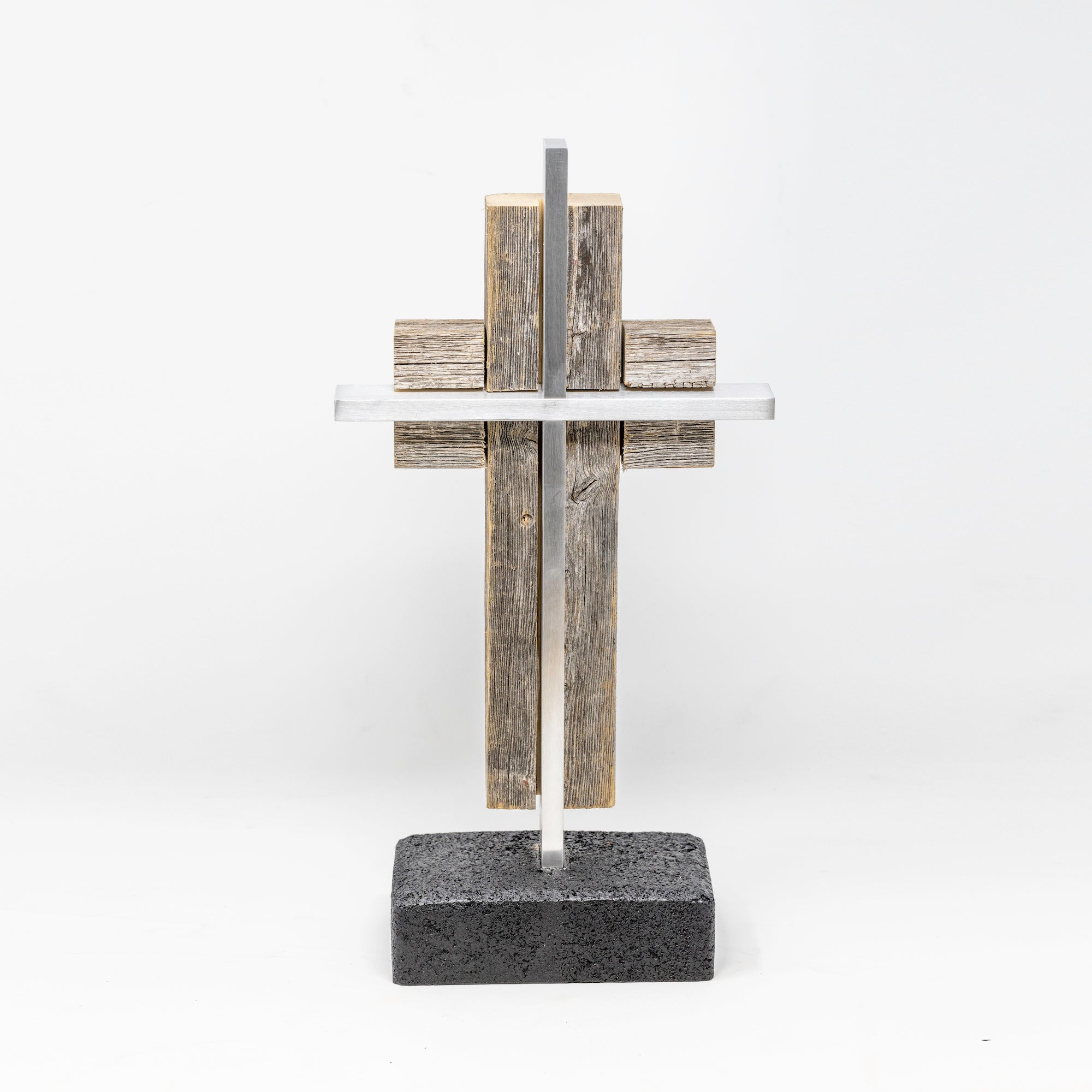 Reclaimed Barnwood & Solid Metal WEDDING VIBE EXCLUSIVE - UnityCross